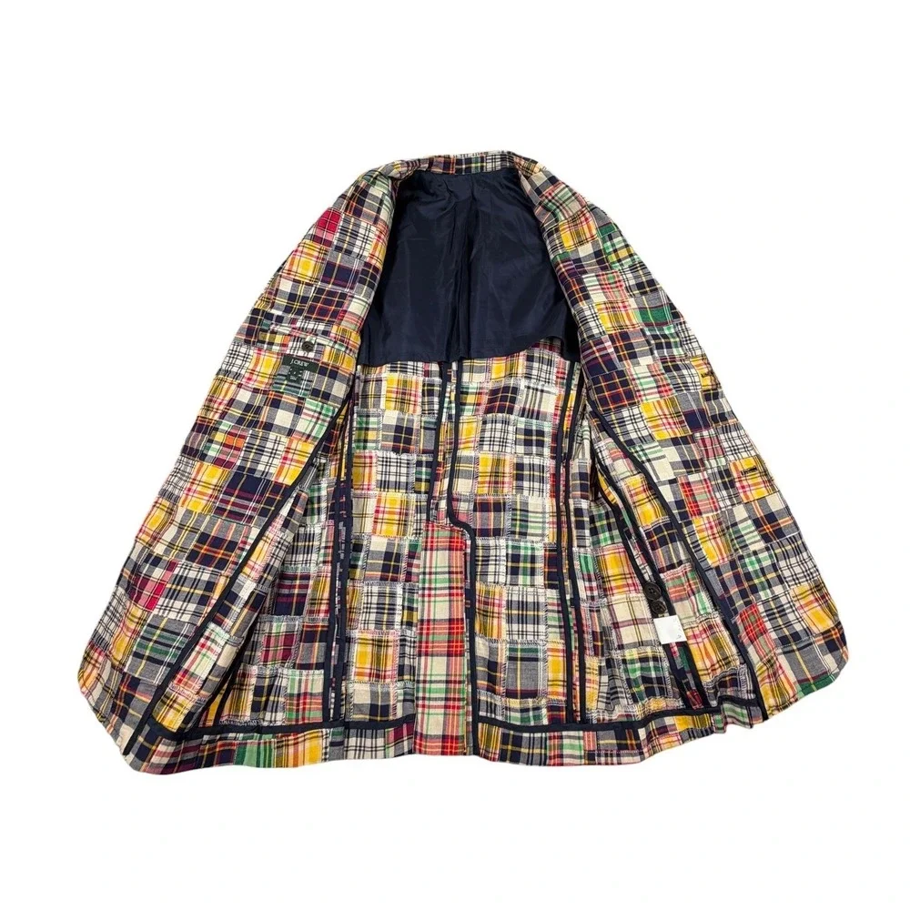 J Crew Blazer Men's Lot Size S 38R Patchwork, Seersucker,Windowpanes Wool/Cotton